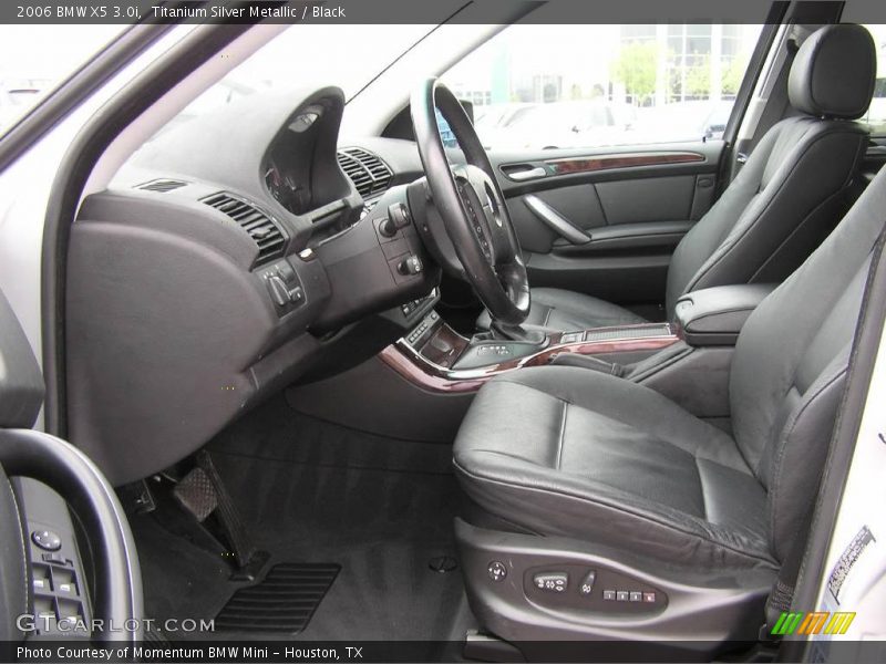 Titanium Silver Metallic / Black 2006 BMW X5 3.0i
