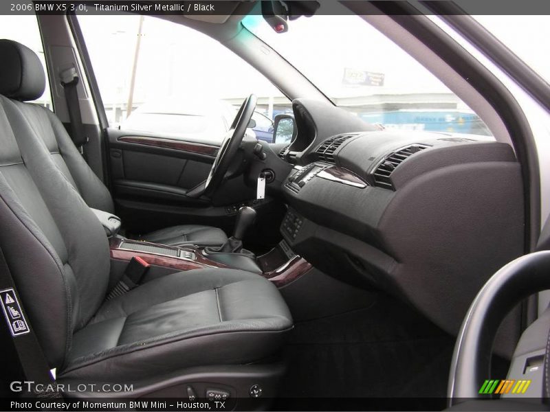 Titanium Silver Metallic / Black 2006 BMW X5 3.0i
