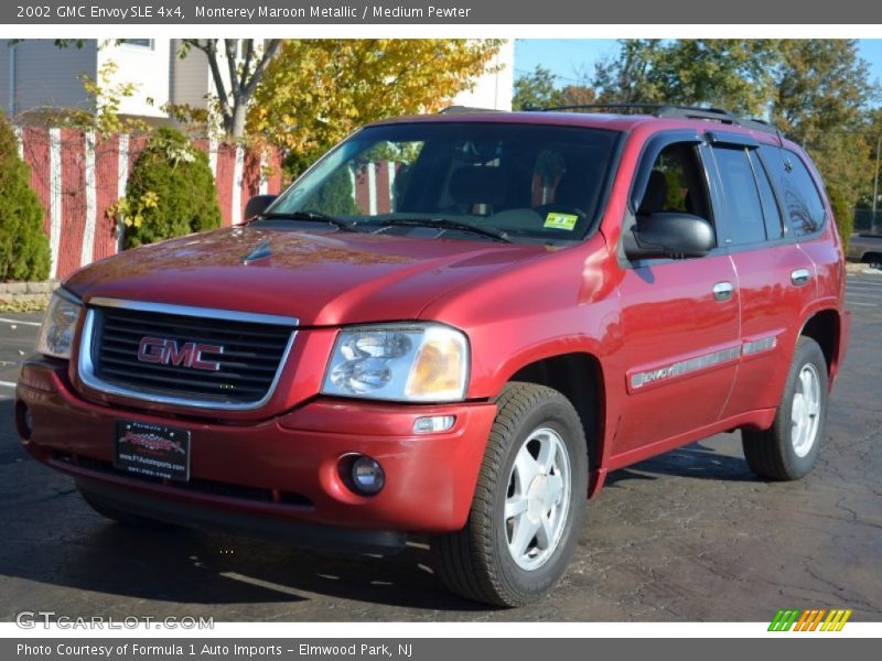 Monterey Maroon Metallic / Medium Pewter 2002 GMC Envoy SLE 4x4