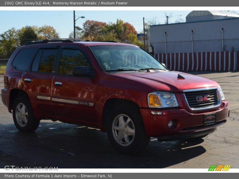 Monterey Maroon Metallic / Medium Pewter 2002 GMC Envoy SLE 4x4
