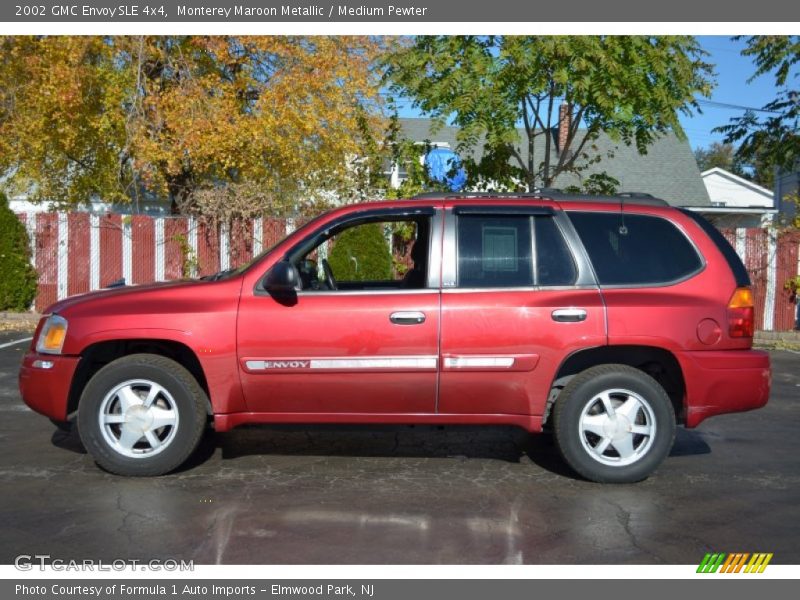 Monterey Maroon Metallic / Medium Pewter 2002 GMC Envoy SLE 4x4