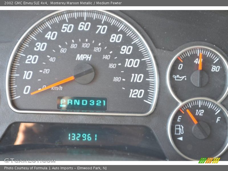 Monterey Maroon Metallic / Medium Pewter 2002 GMC Envoy SLE 4x4