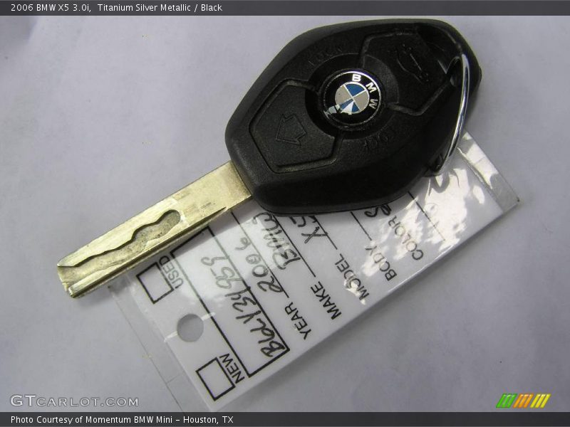 Titanium Silver Metallic / Black 2006 BMW X5 3.0i