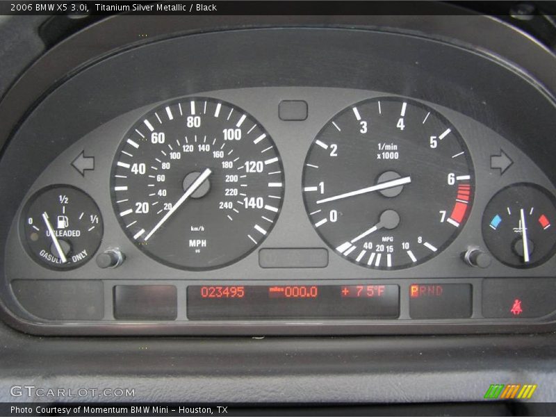 Titanium Silver Metallic / Black 2006 BMW X5 3.0i