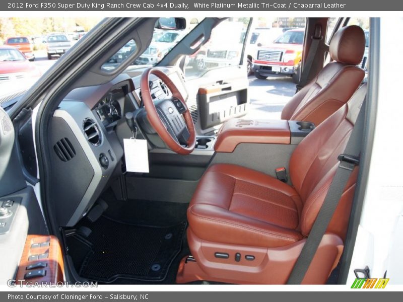  2012 F350 Super Duty King Ranch Crew Cab 4x4 Dually Chaparral Leather Interior