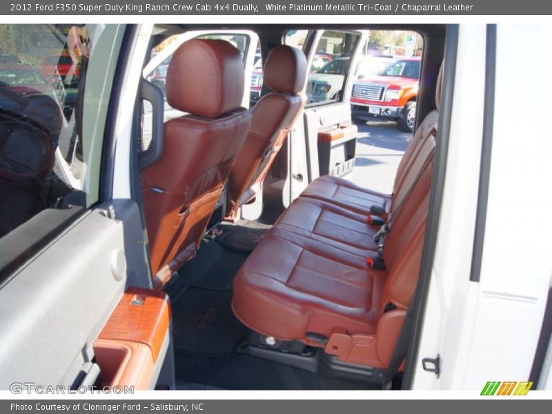  2012 F350 Super Duty King Ranch Crew Cab 4x4 Dually Chaparral Leather Interior