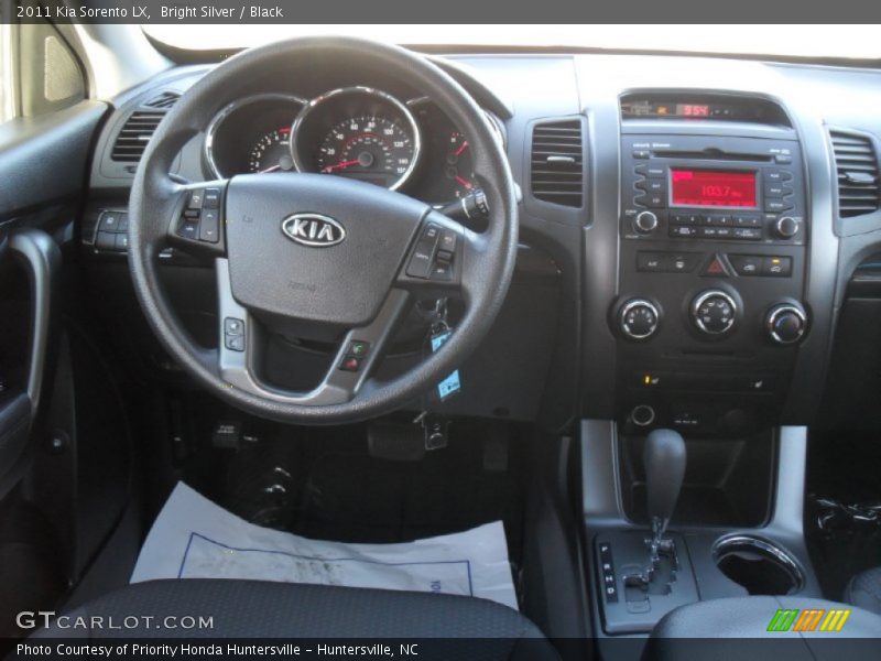 Bright Silver / Black 2011 Kia Sorento LX