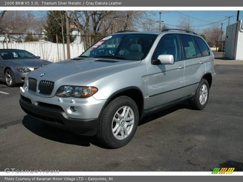 Titanium Silver Metallic / Gray Dakota Leather 2006 BMW X5 3.0i