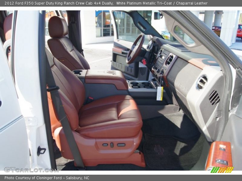  2012 F350 Super Duty King Ranch Crew Cab 4x4 Dually Chaparral Leather Interior