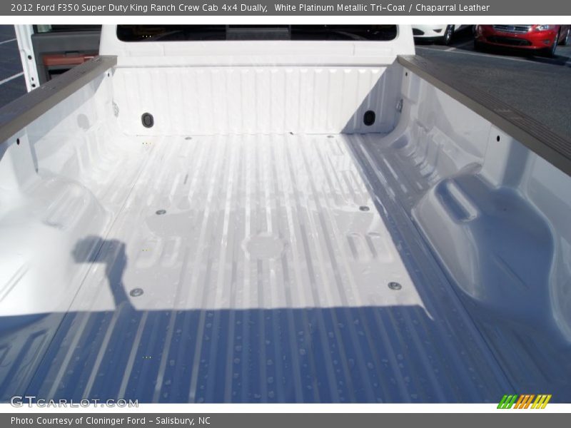White Platinum Metallic Tri-Coat / Chaparral Leather 2012 Ford F350 Super Duty King Ranch Crew Cab 4x4 Dually