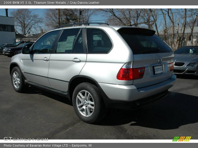 Titanium Silver Metallic / Gray Dakota Leather 2006 BMW X5 3.0i