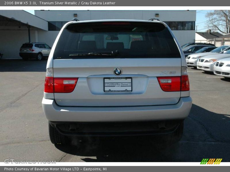 Titanium Silver Metallic / Gray Dakota Leather 2006 BMW X5 3.0i