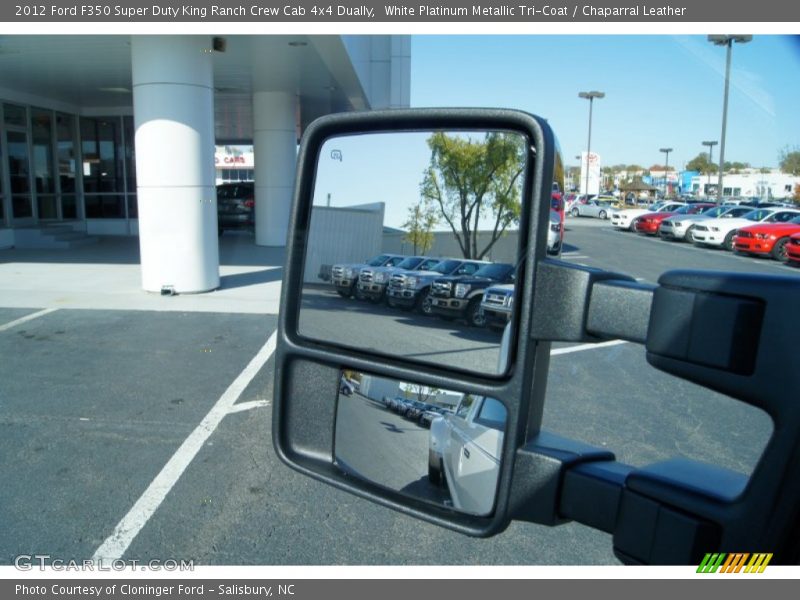 White Platinum Metallic Tri-Coat / Chaparral Leather 2012 Ford F350 Super Duty King Ranch Crew Cab 4x4 Dually