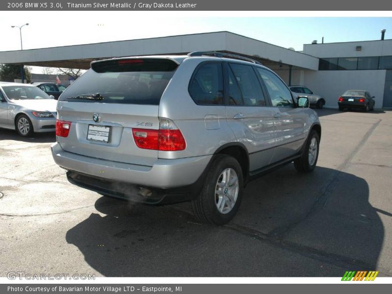 Titanium Silver Metallic / Gray Dakota Leather 2006 BMW X5 3.0i