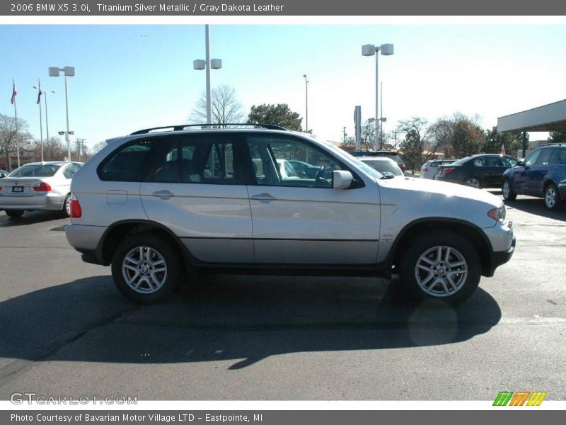 Titanium Silver Metallic / Gray Dakota Leather 2006 BMW X5 3.0i