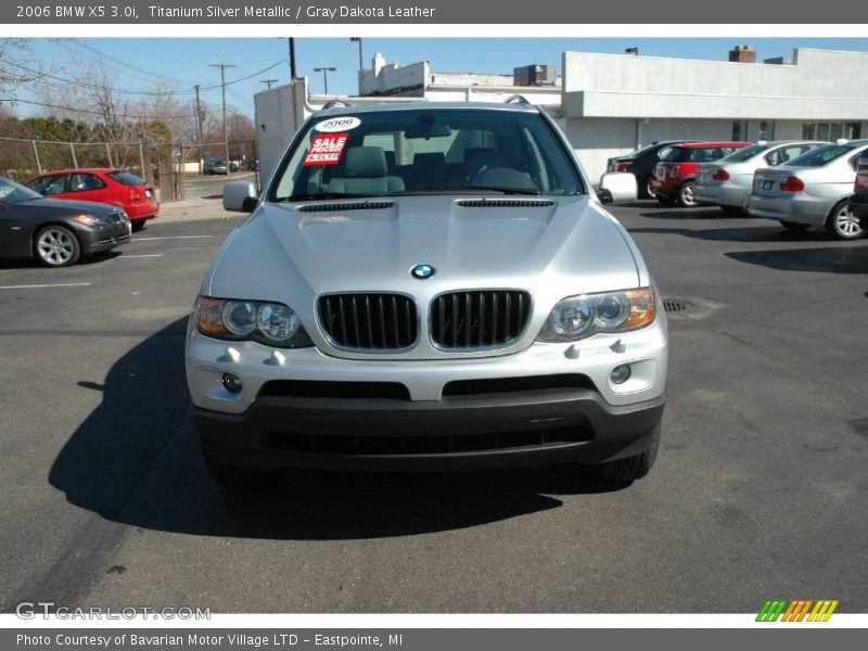 Titanium Silver Metallic / Gray Dakota Leather 2006 BMW X5 3.0i