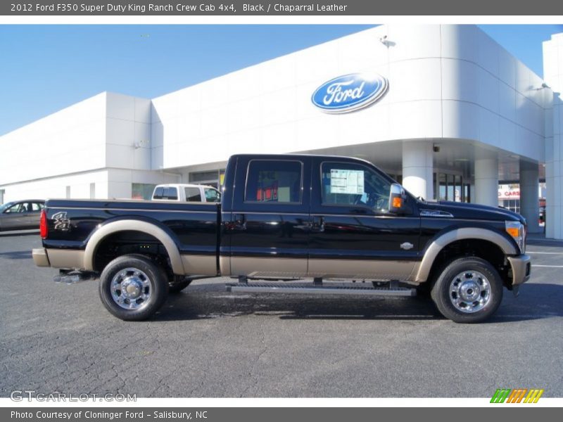 Black / Chaparral Leather 2012 Ford F350 Super Duty King Ranch Crew Cab 4x4