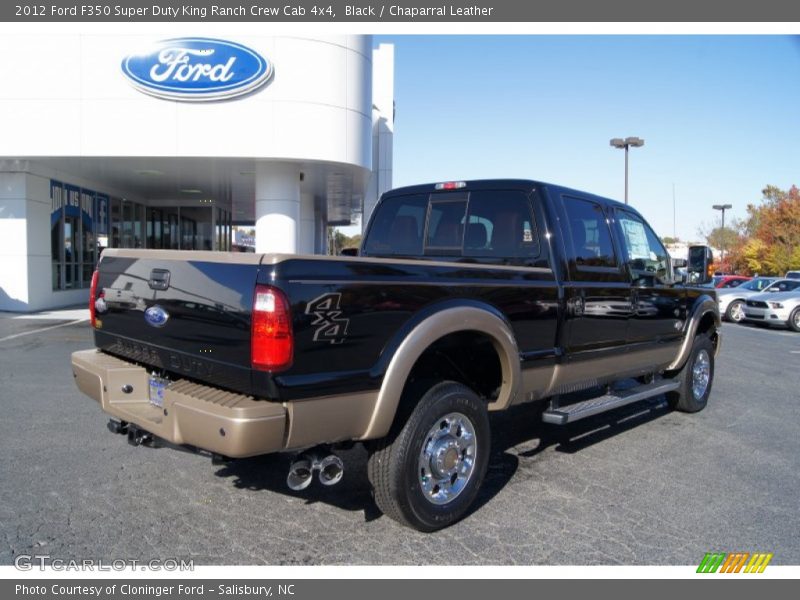 Black / Chaparral Leather 2012 Ford F350 Super Duty King Ranch Crew Cab 4x4