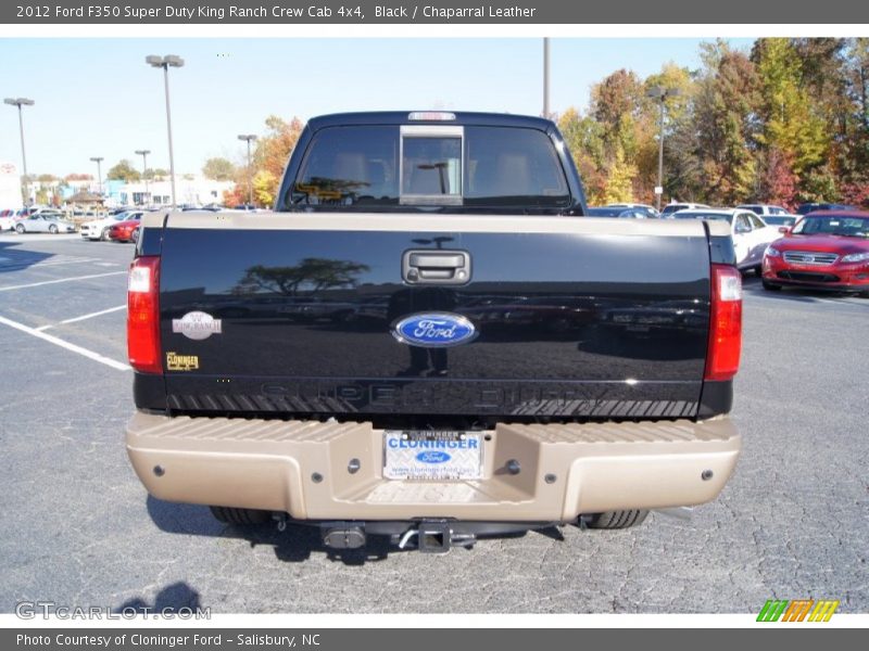 Black / Chaparral Leather 2012 Ford F350 Super Duty King Ranch Crew Cab 4x4