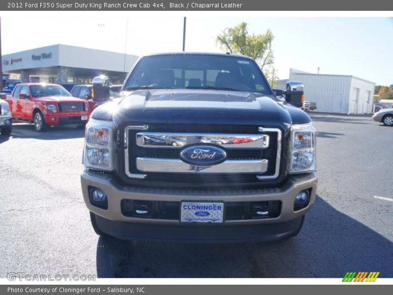 Black / Chaparral Leather 2012 Ford F350 Super Duty King Ranch Crew Cab 4x4