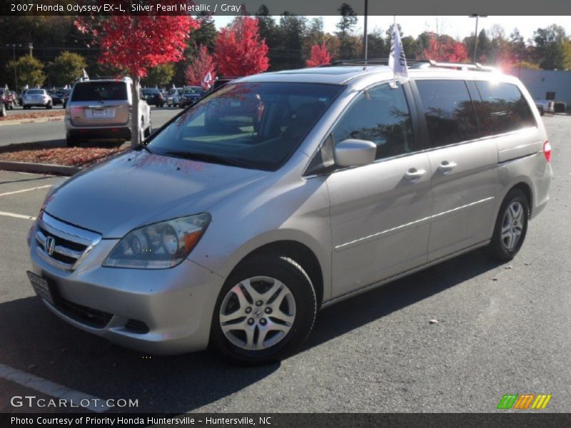 Silver Pearl Metallic / Gray 2007 Honda Odyssey EX-L