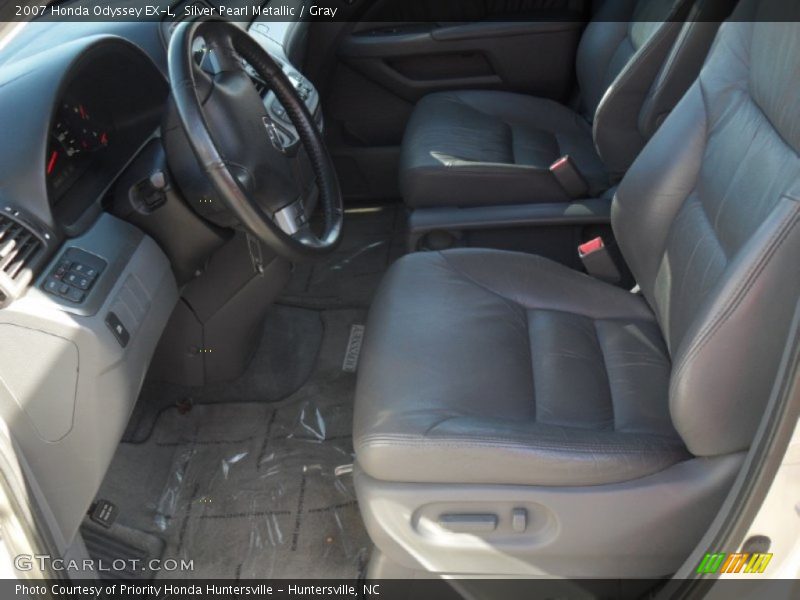 Silver Pearl Metallic / Gray 2007 Honda Odyssey EX-L