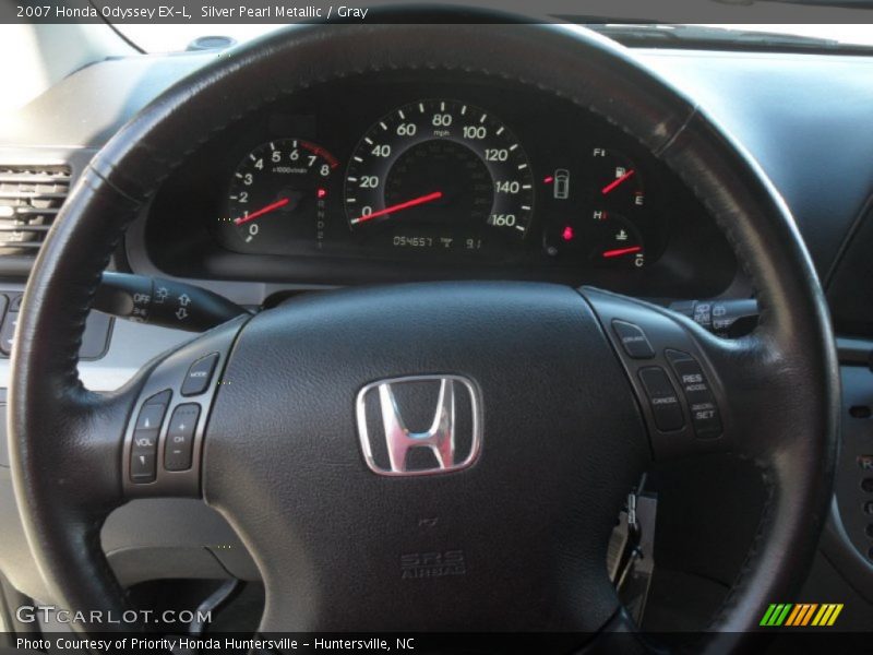 Silver Pearl Metallic / Gray 2007 Honda Odyssey EX-L