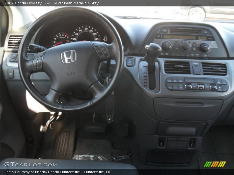 Silver Pearl Metallic / Gray 2007 Honda Odyssey EX-L