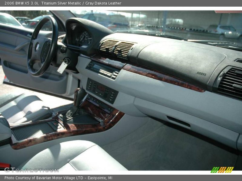 Titanium Silver Metallic / Gray Dakota Leather 2006 BMW X5 3.0i