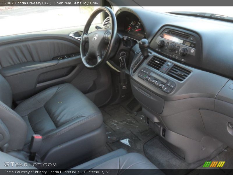 Silver Pearl Metallic / Gray 2007 Honda Odyssey EX-L