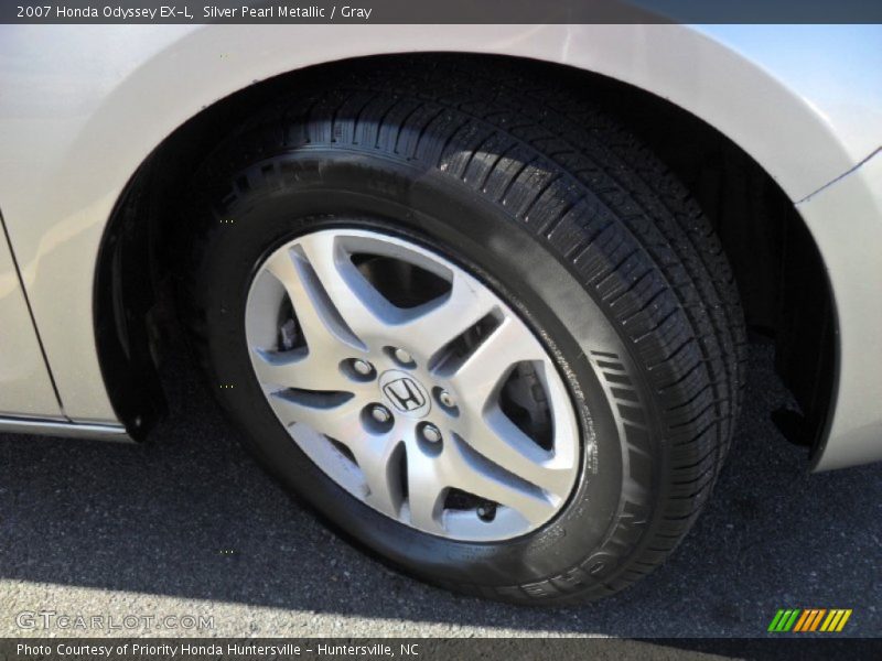 Silver Pearl Metallic / Gray 2007 Honda Odyssey EX-L