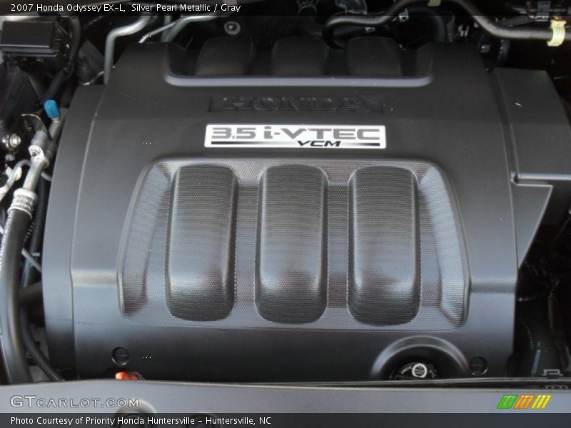 Silver Pearl Metallic / Gray 2007 Honda Odyssey EX-L