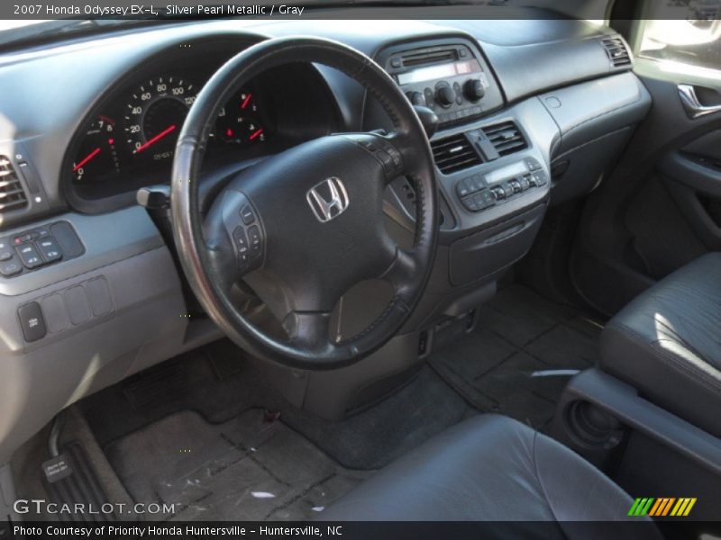 Silver Pearl Metallic / Gray 2007 Honda Odyssey EX-L