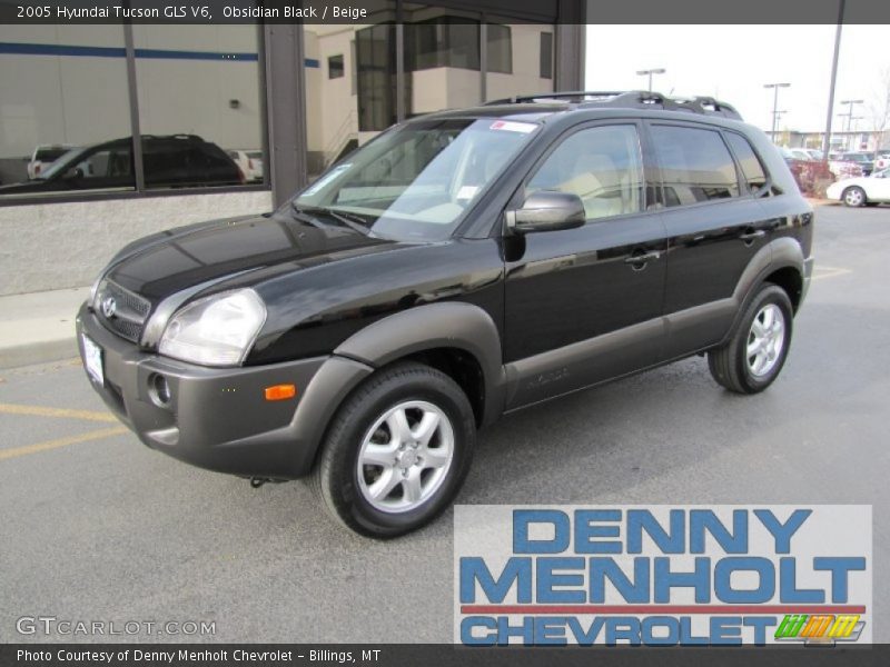 Obsidian Black / Beige 2005 Hyundai Tucson GLS V6