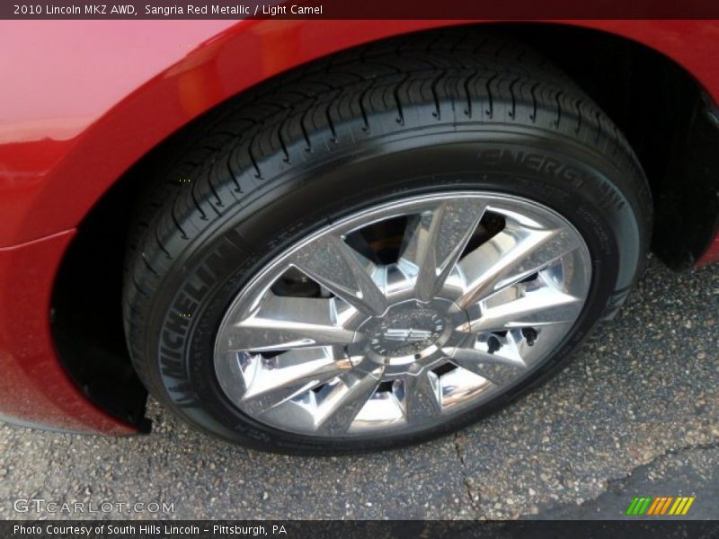Sangria Red Metallic / Light Camel 2010 Lincoln MKZ AWD