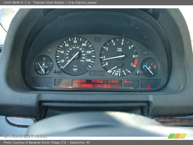 Titanium Silver Metallic / Gray Dakota Leather 2006 BMW X5 3.0i