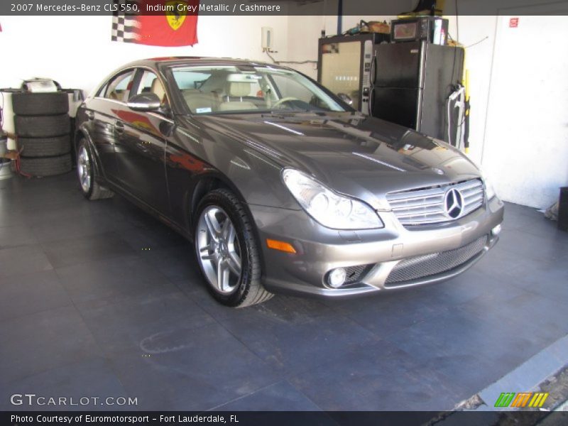 Indium Grey Metallic / Cashmere 2007 Mercedes-Benz CLS 550
