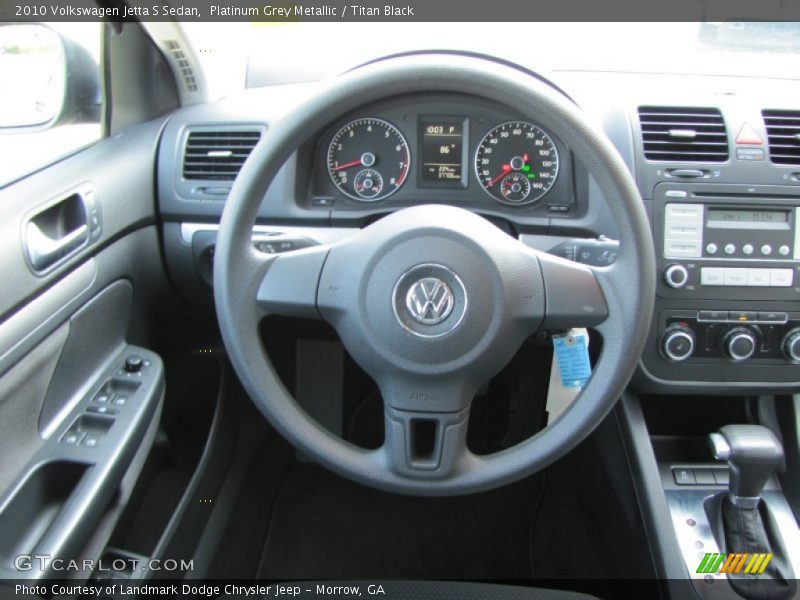 Platinum Grey Metallic / Titan Black 2010 Volkswagen Jetta S Sedan