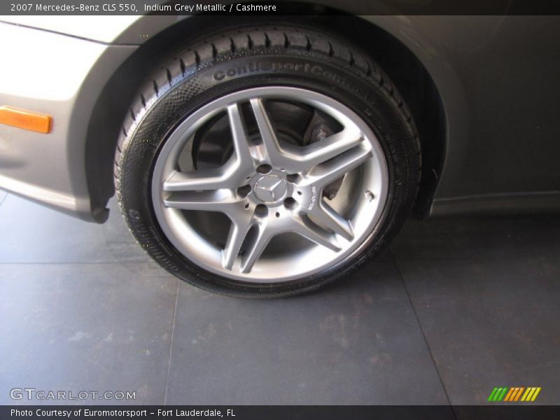 Indium Grey Metallic / Cashmere 2007 Mercedes-Benz CLS 550