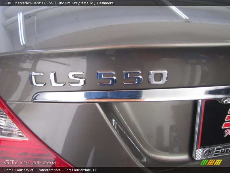 Indium Grey Metallic / Cashmere 2007 Mercedes-Benz CLS 550