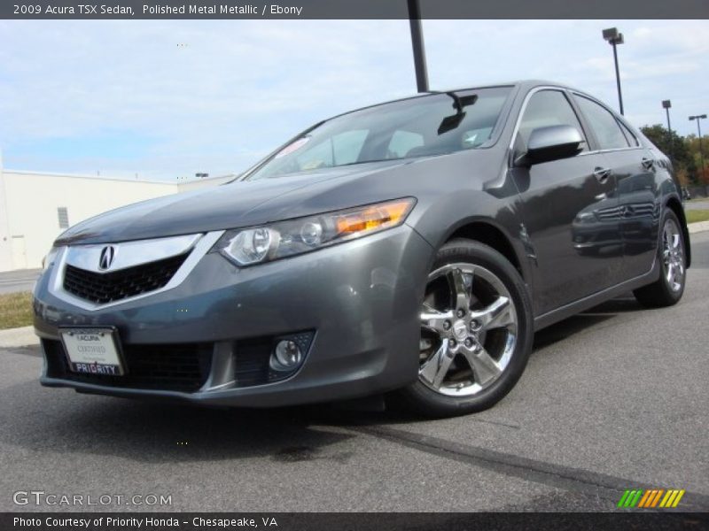Polished Metal Metallic / Ebony 2009 Acura TSX Sedan