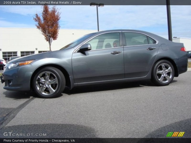 Polished Metal Metallic / Ebony 2009 Acura TSX Sedan