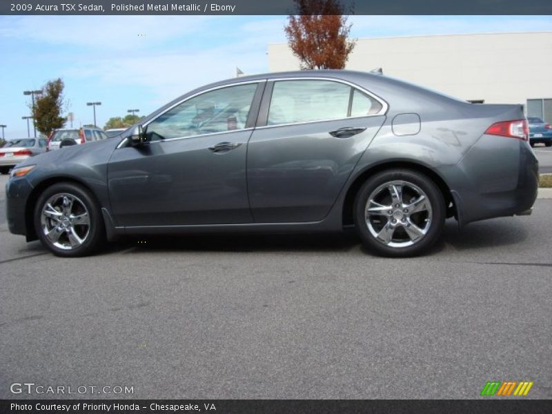 Polished Metal Metallic / Ebony 2009 Acura TSX Sedan