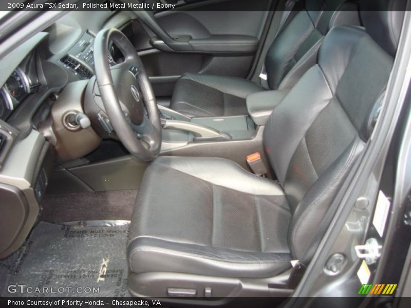 Polished Metal Metallic / Ebony 2009 Acura TSX Sedan