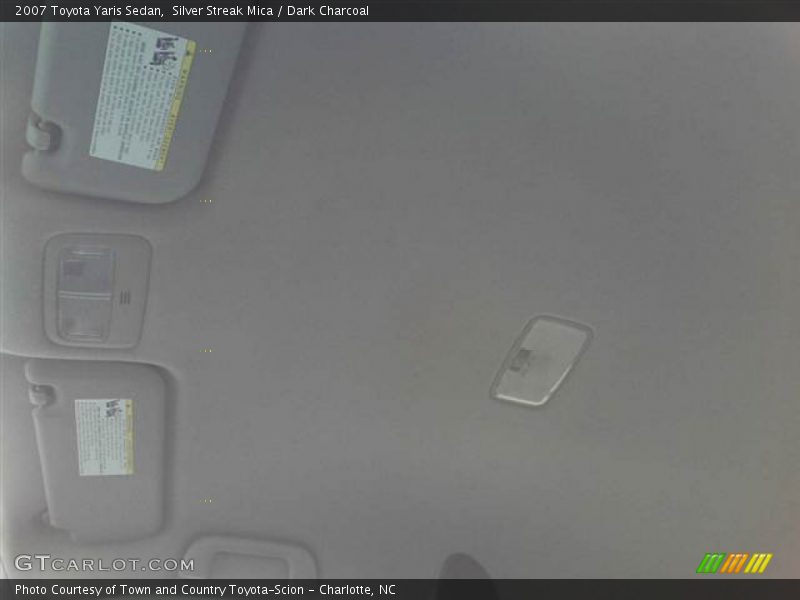Silver Streak Mica / Dark Charcoal 2007 Toyota Yaris Sedan