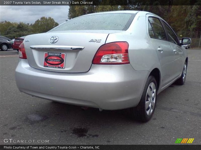 Silver Streak Mica / Dark Charcoal 2007 Toyota Yaris Sedan
