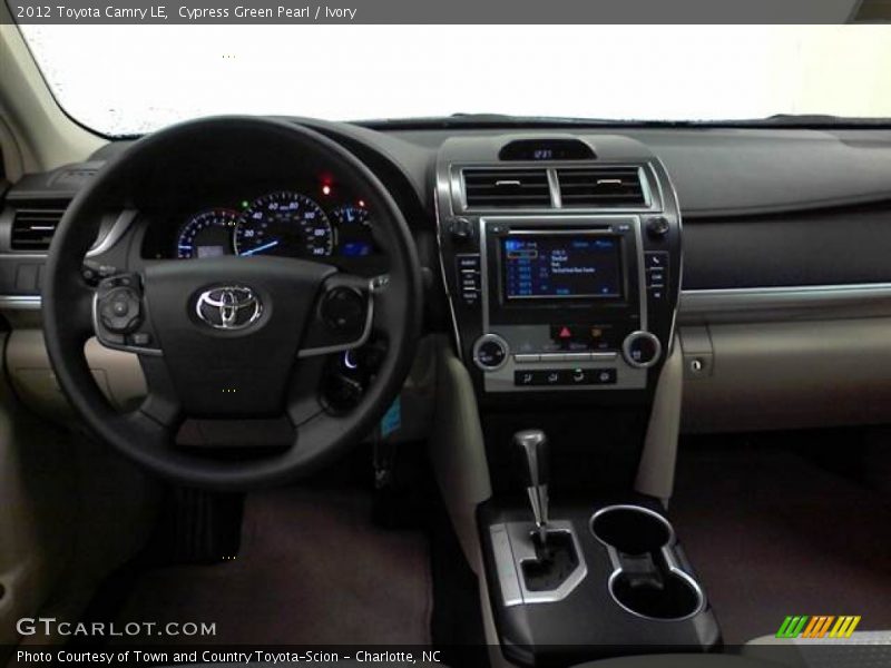 Cypress Green Pearl / Ivory 2012 Toyota Camry LE