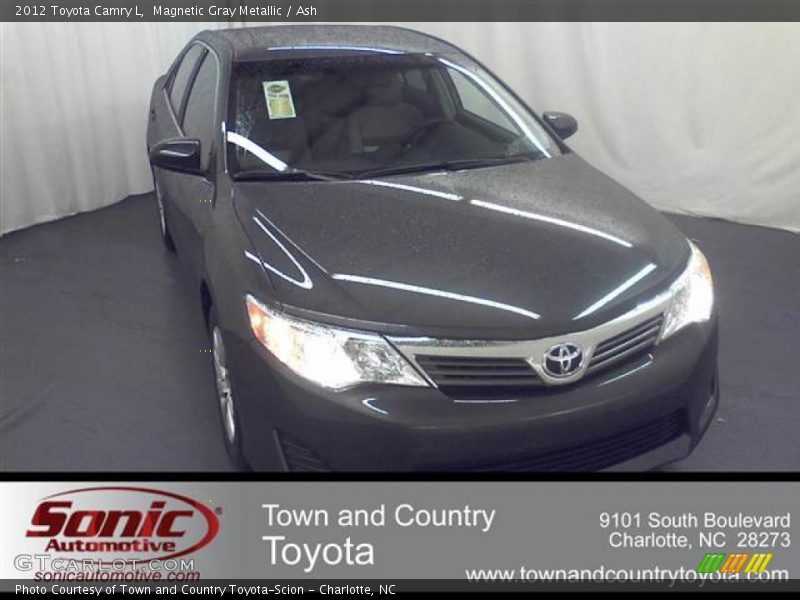 Magnetic Gray Metallic / Ash 2012 Toyota Camry L