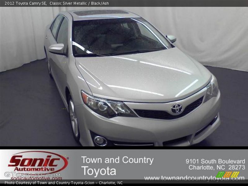 Classic Silver Metallic / Black/Ash 2012 Toyota Camry SE