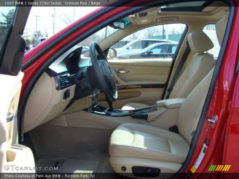 Crimson Red / Beige 2007 BMW 3 Series 328xi Sedan